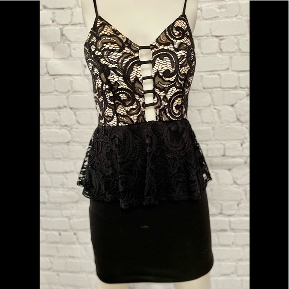 SPICEWEAR women BLACK STRIPED DRESS, size M. - Picture 1 of 13